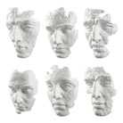 Self-Portrait White Mask Wall Décor - Set of 6 by Uttermost
