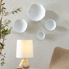 Lucky Coins Wall Bowls in White Metal - Set of 4 by Uttermost