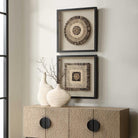 Intertwine Knit Paper Shadow Box - Set of 2 by Uttermost