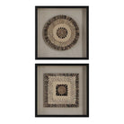 Intertwine Knit Paper Shadow Box - Set of 2 by Uttermost