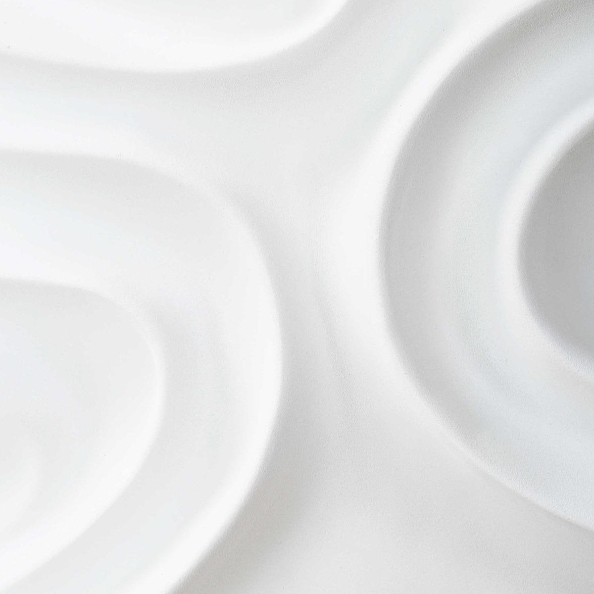 Snowdrift Scultped White Wall Décor - Set of 4 by Uttermost