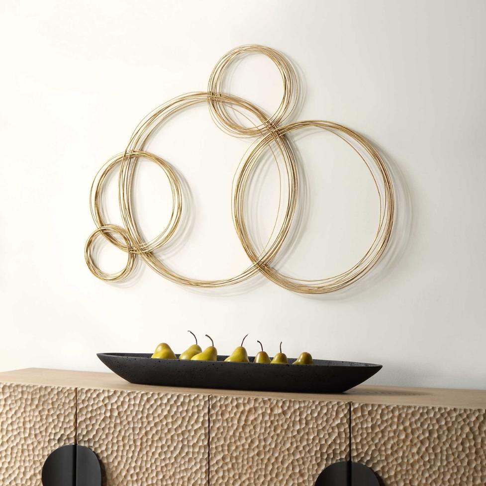 Golden Bubbles Metal Wall Decor by Uttermost