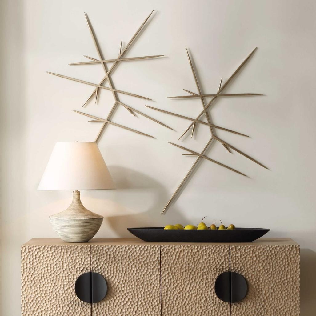 Fireworks Silver Wall Décor - Set of 2 by Uttermost