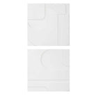 Contours White Wall Décor, Set of 2 by Uttermost