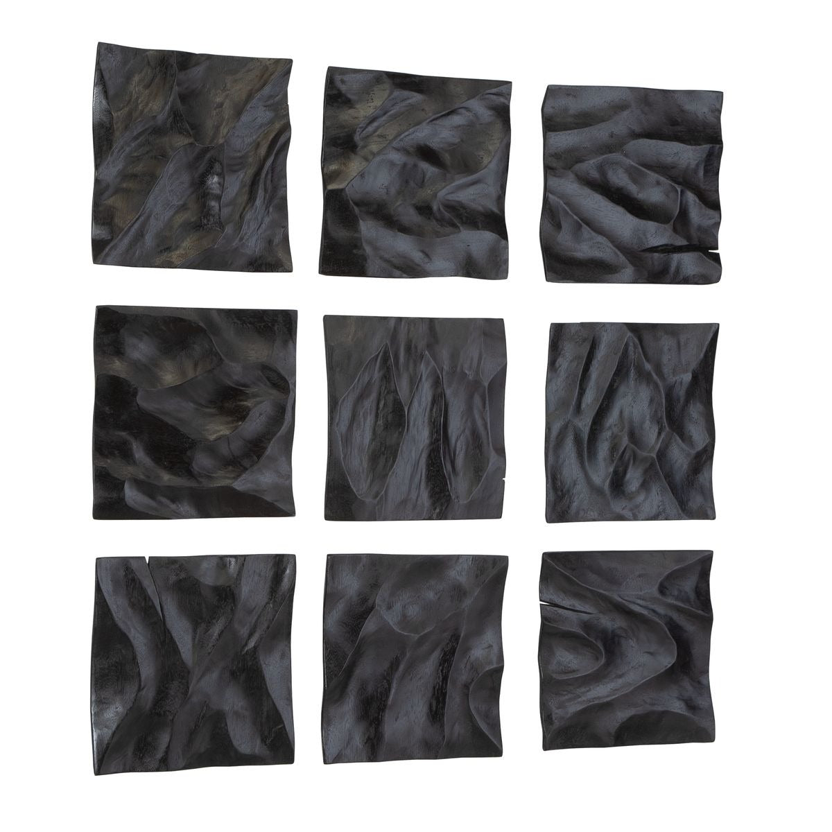 Malosi Black Wood Wall Decor - Set of 9 by Uttermost