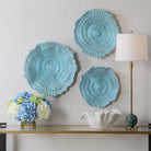 Ocean Gems Wall Decor in Blue - Set of 3 by Uttermost