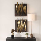 Crosshatch Metal Wall Décor Set of 2 by Uttermost