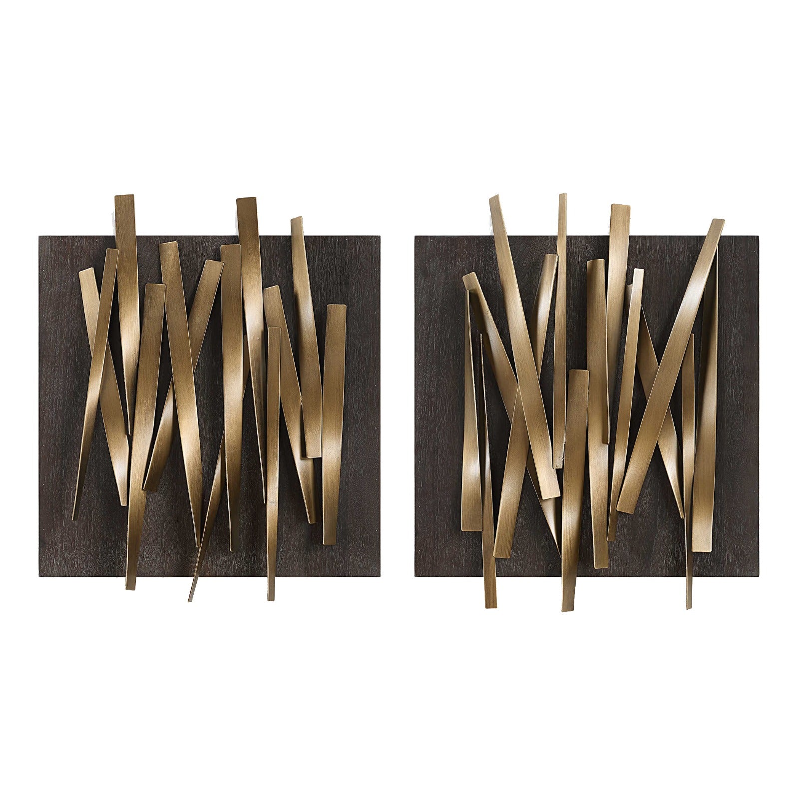 Crosshatch Metal Wall Décor Set of 2 by Uttermost