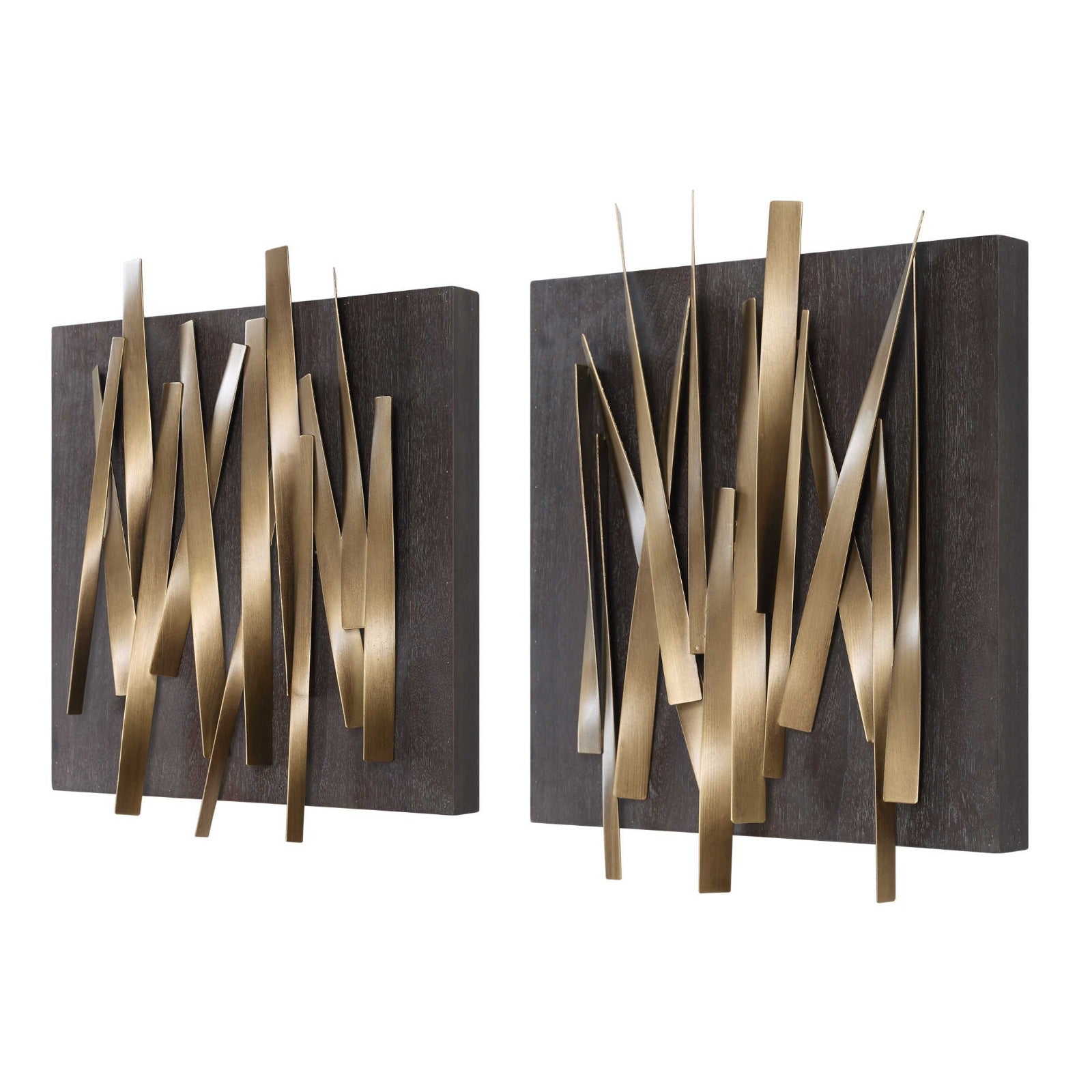 Crosshatch Metal Wall Décor Set of 2 by Uttermost