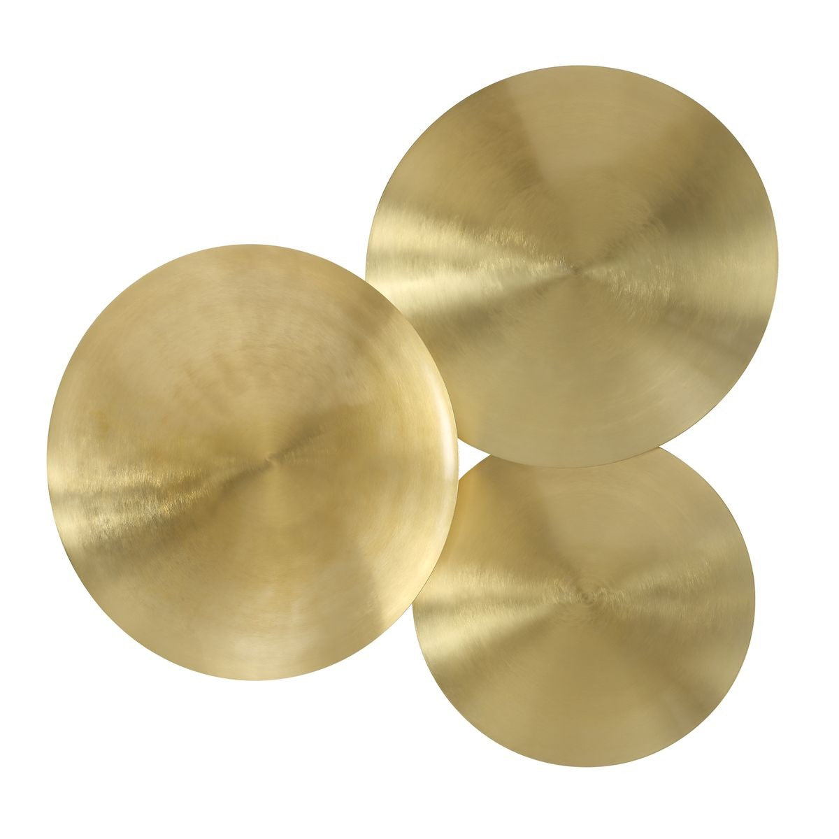Cymbalic Round Brass Wall Art Set of 3 by Uttermost