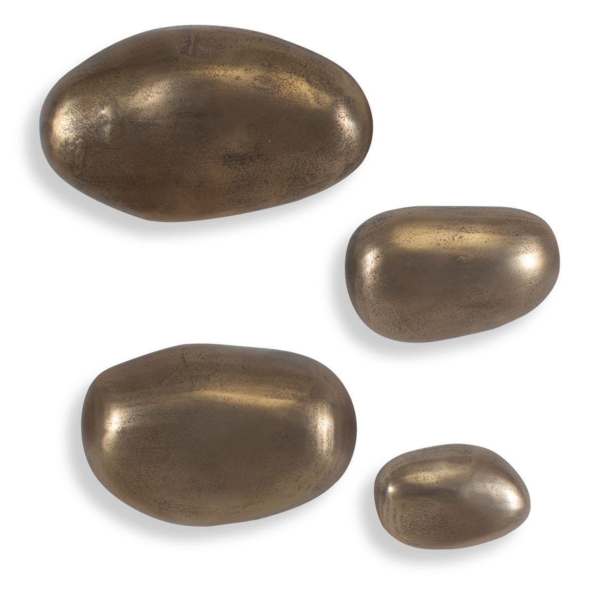 Set In Stone Brass Outdoor Wall Art Set of 4 by Uttermost