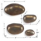 Set In Stone Brass Outdoor Wall Art Set of 4 by Uttermost