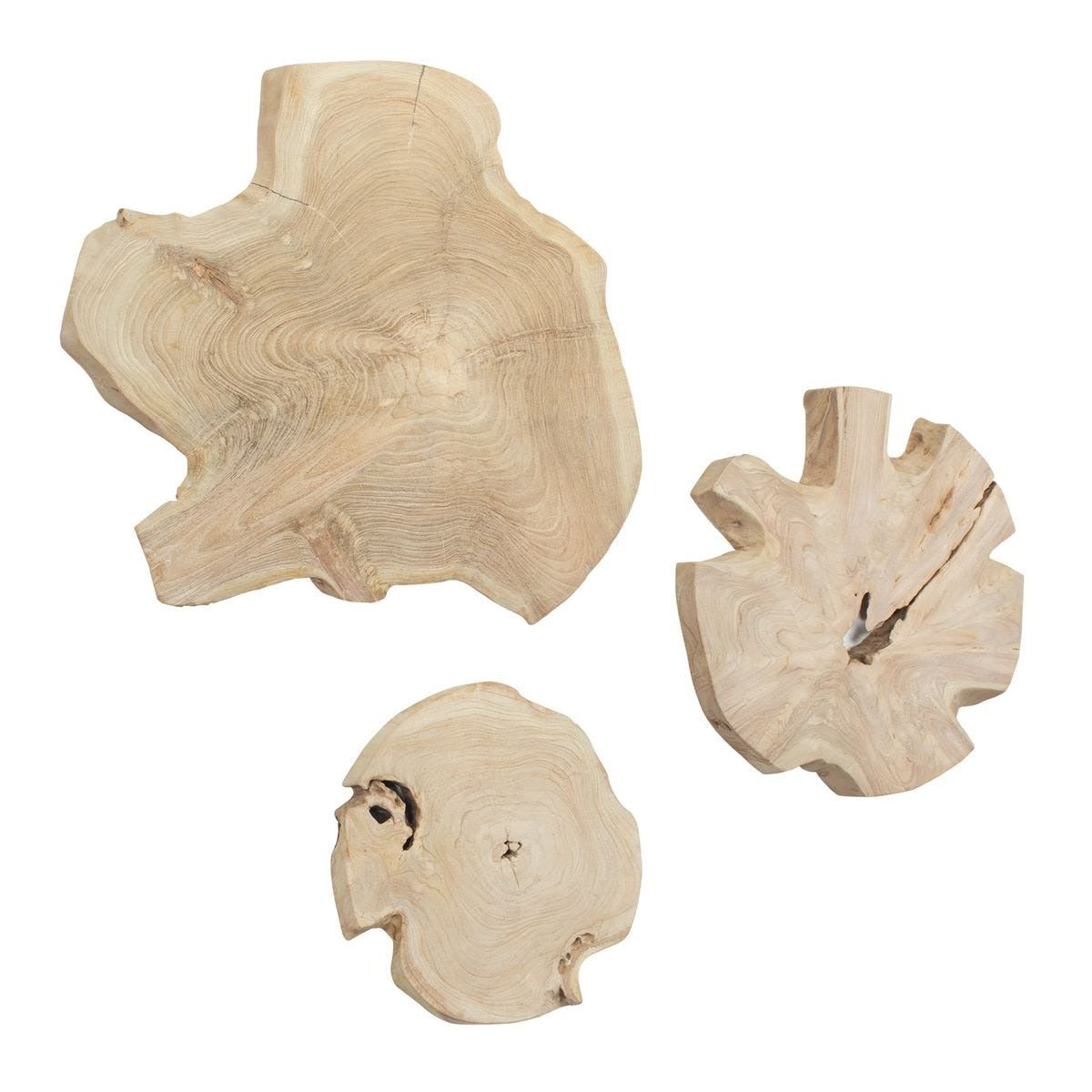 Kalani Wood Outdoor Wall Art Set of 3 by Uttermost
