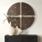Walnut Elegance Wall Clock by Uttermost