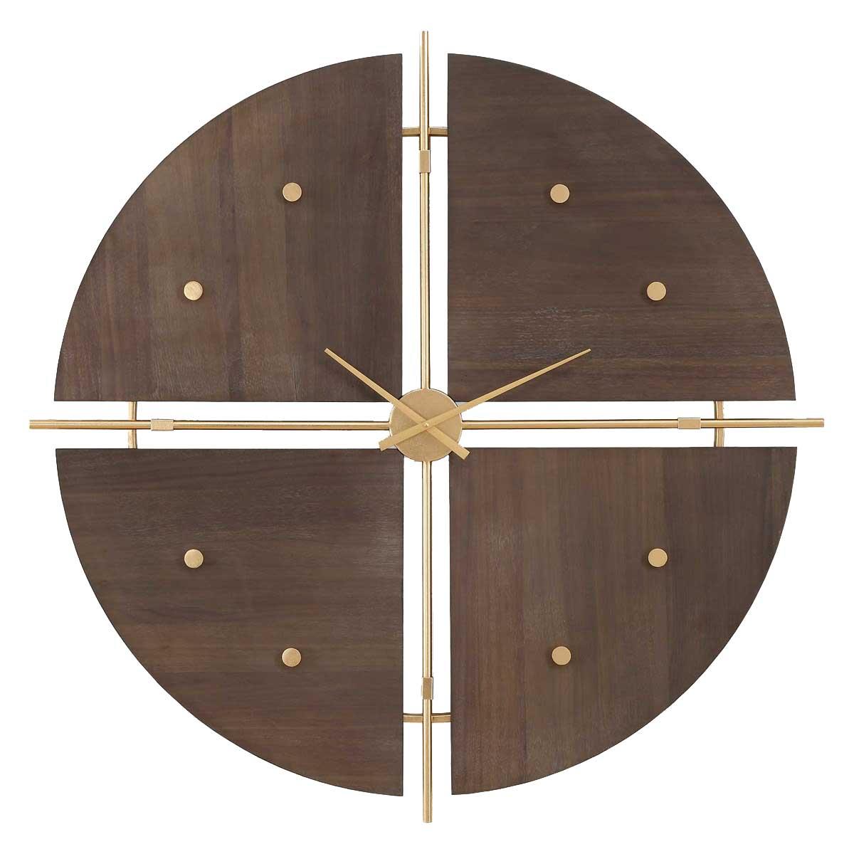 Walnut Elegance Wall Clock by Uttermost