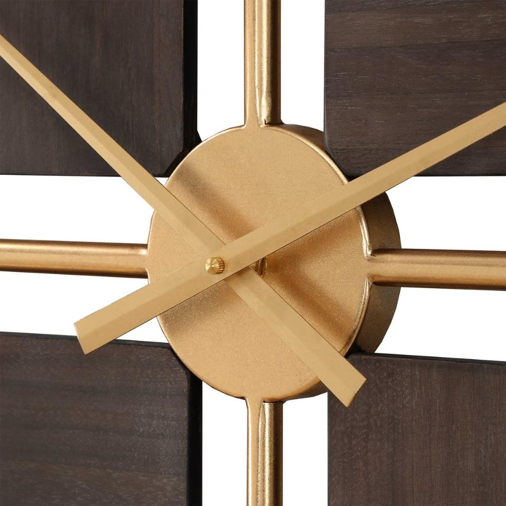 Walnut Elegance Wall Clock by Uttermost