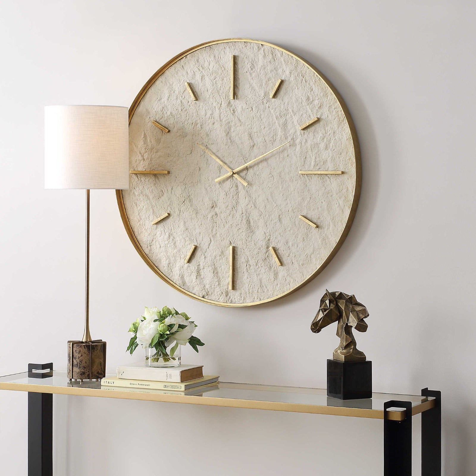 Stone Serenity Clock by Uttermost