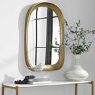 Bradano Brass Arch Mirror by Uttermost
