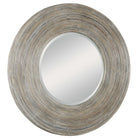 Vortex White Washed Round Mirror by Uttermost