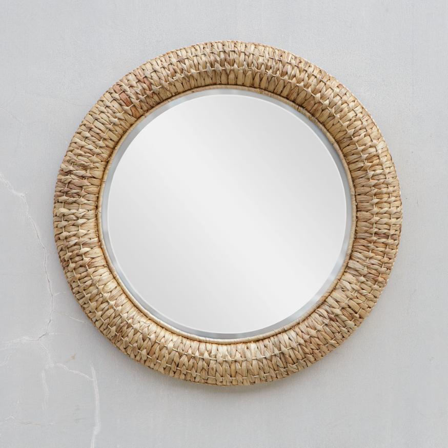 Twisted Seagrass Round Mirror by Uttermost