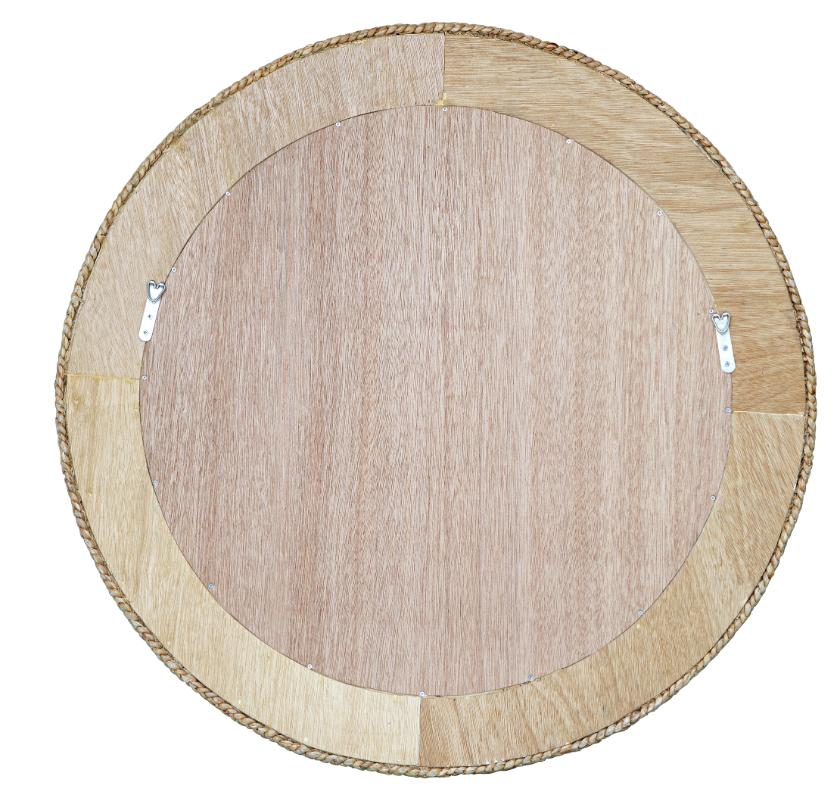 Twisted Seagrass Round Mirror by Uttermost