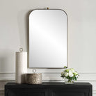 Cassidy Brass Arch Mirror by Uttermost
