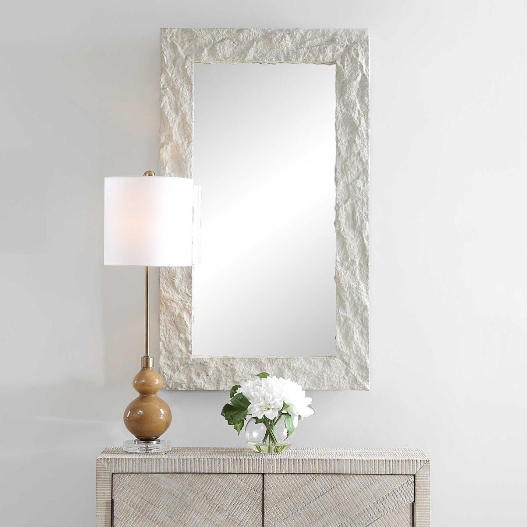 Quarry Rectangle Stone Veneer Mirror by Uttermost
