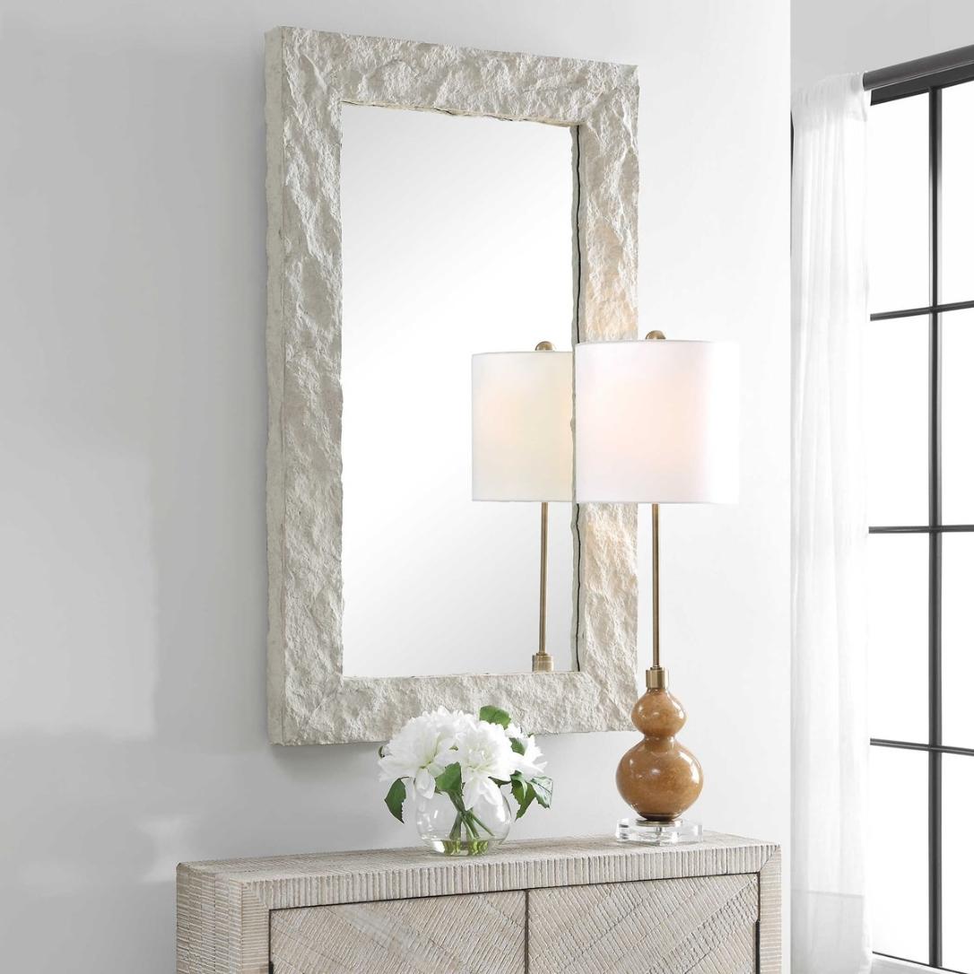 Quarry Rectangle Stone Veneer Mirror by Uttermost