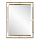 It's All Connected Rectangle Brass Mirror by Uttermost