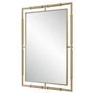 It's All Connected Rectangle Brass Mirror by Uttermost