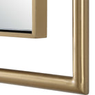 It's All Connected Rectangle Brass Mirror by Uttermost