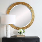 Celeste Gold Round Mirror by Uttermost