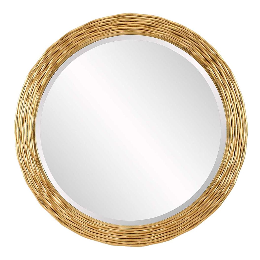 Celeste Gold Round Mirror by Uttermost