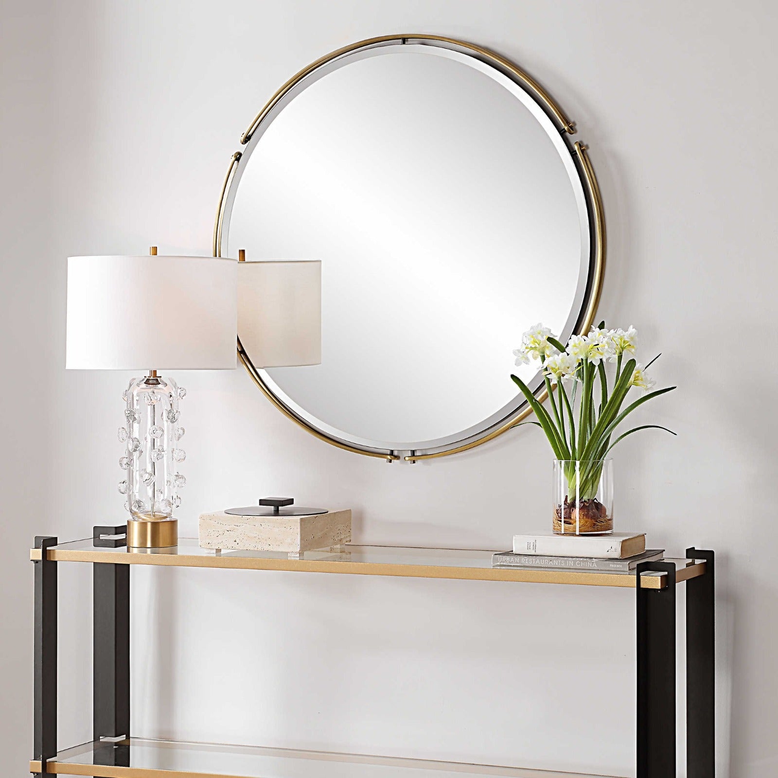 Wesley Round Mirror by Uttermost