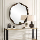 Catch The Wave Round Mirror by Uttermost