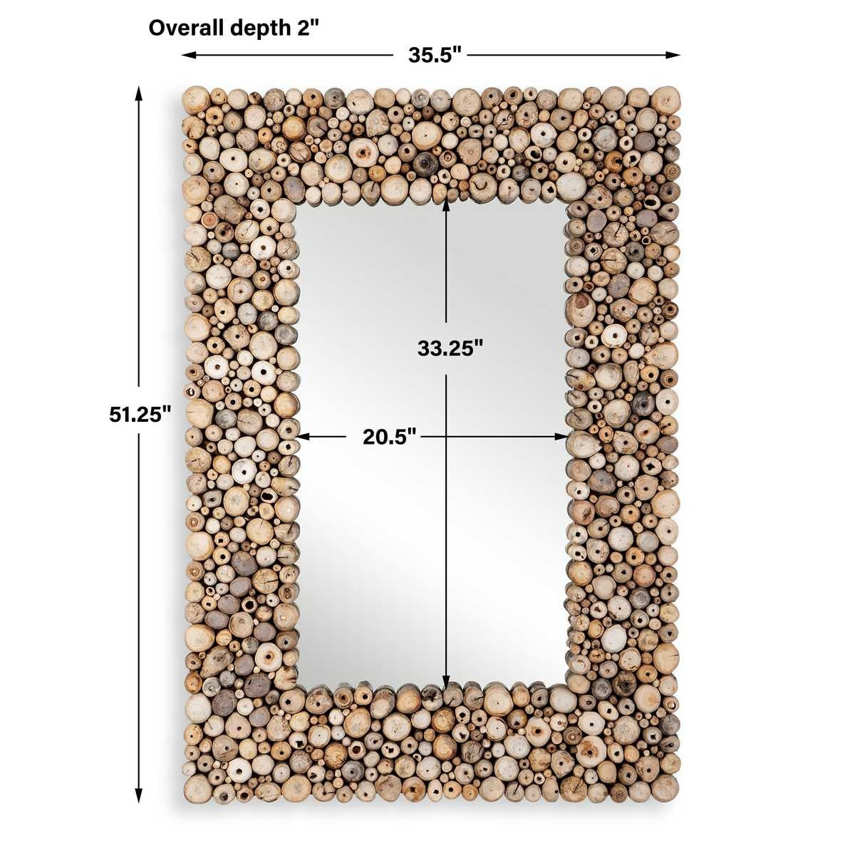 Timberwood Rectangular Mirror by Uttermost
