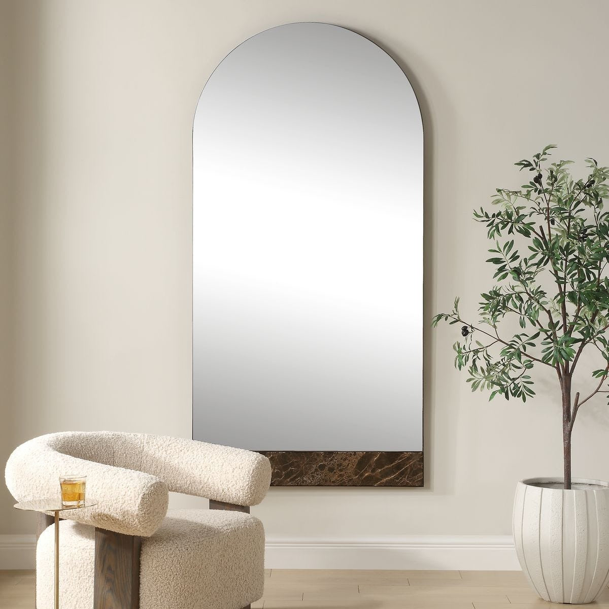 Hanover Marble Arch Mirror by Uttermost