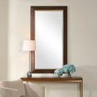 Matheson Rectangular Walnut Mirror by Uttermost