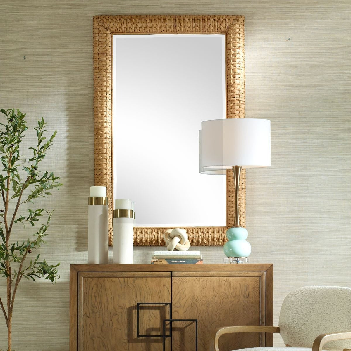 Twisted Seagrass Large Mirror by Uttermost