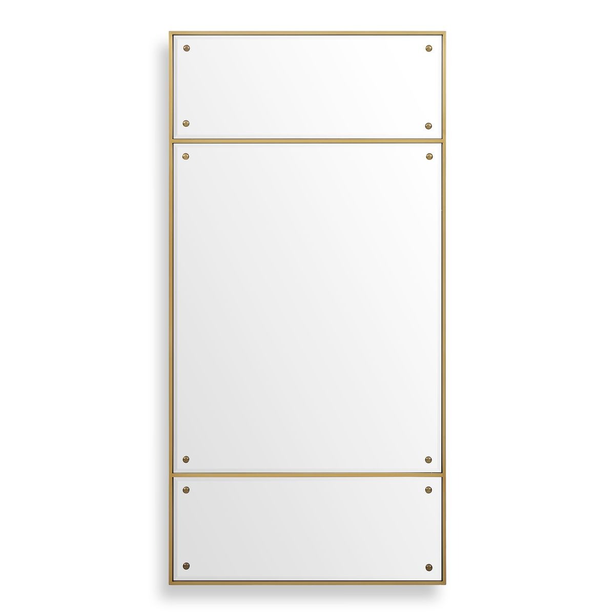 Wrenton Brass Rectangular Mirror by Uttermost