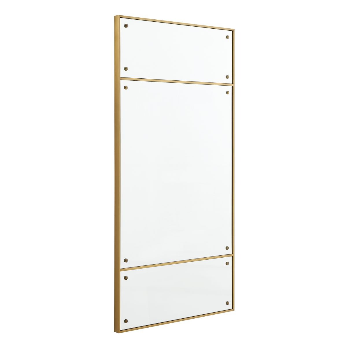 Wrenton Brass Rectangular Mirror by Uttermost
