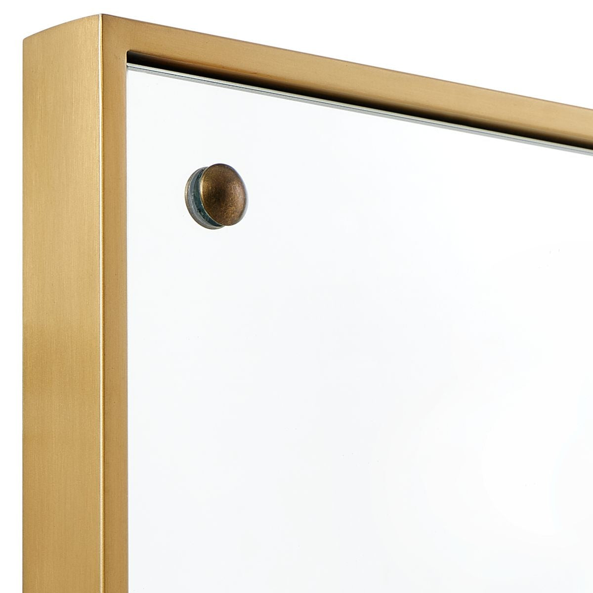 Wrenton Brass Rectangular Mirror by Uttermost