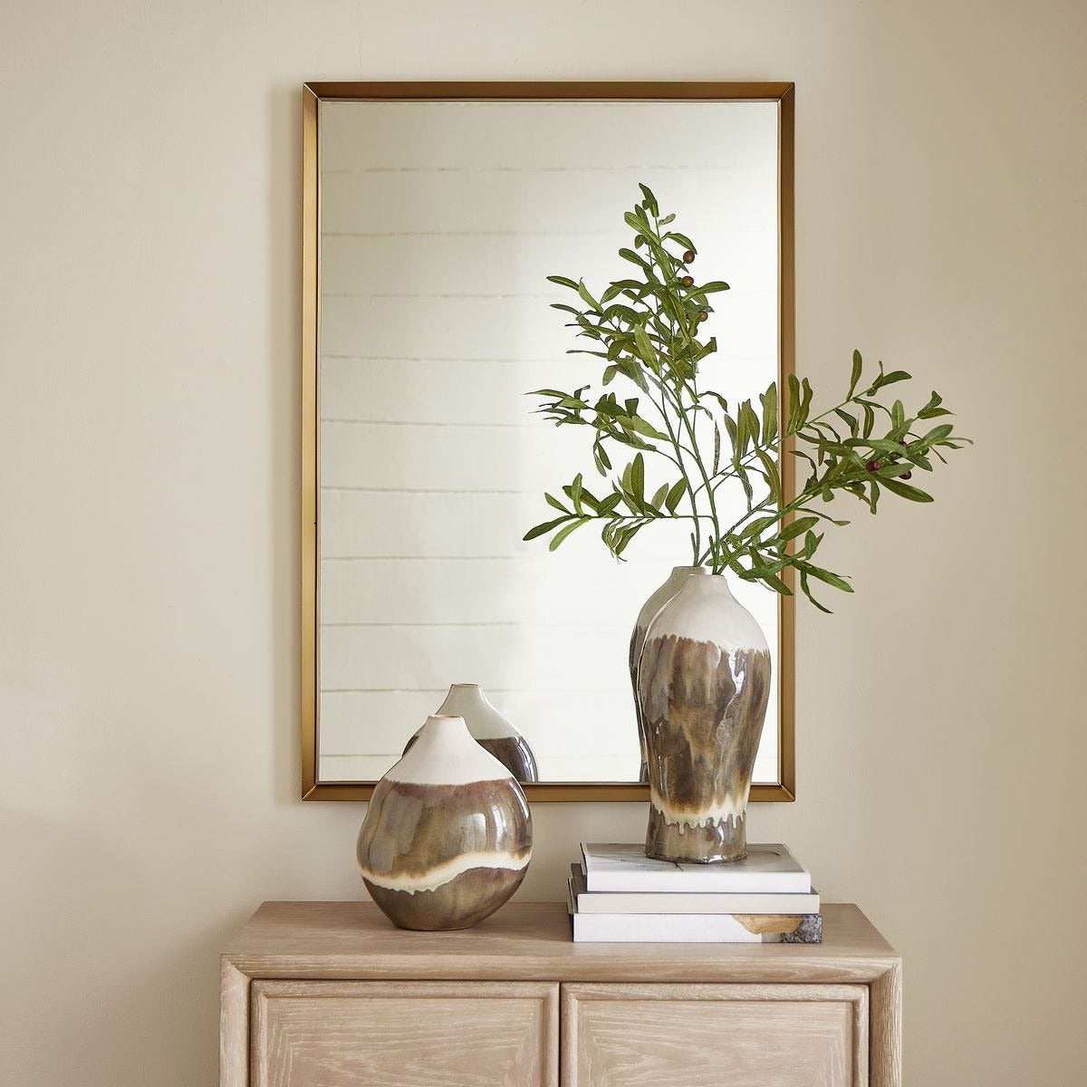 Heisler Brass Mirror by Uttermost