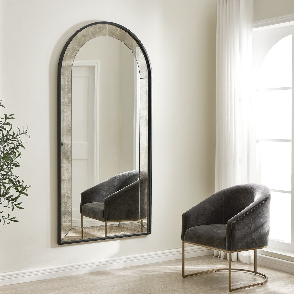 Marlowe Antique Arch Mirror by Uttermost