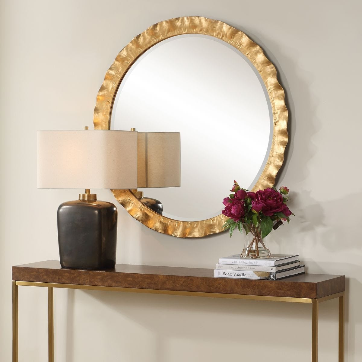 Haya Round Gold Mirror by Uttermost