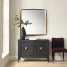 On Point Square Mirror in Gold by Uttermost