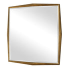 On Point Square Mirror in Gold by Uttermost