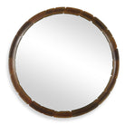 Auger Amber Glass Round Mirror by Uttermost