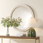 Florian Warm White Round Mirror by Uttermost