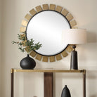 Toluca Round Brass Mirror by Uttermost